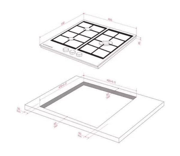 Газовая варочная панель Kuppersberg FG 46 B4.jpg