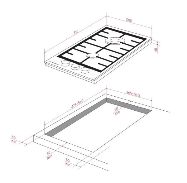 Газовая варочная панель Kuppersberg FG 36 B4.jpg